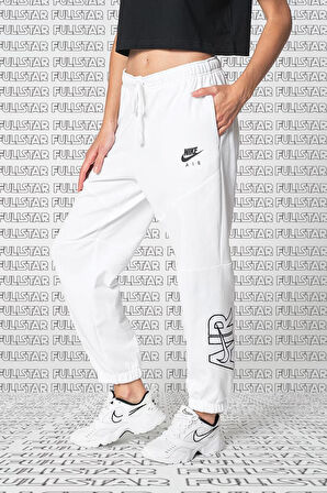 Nike Air Fleece Loose Fit Sweat Pants White Bol Kesim Kadın Eşofman Altı Beyaz
