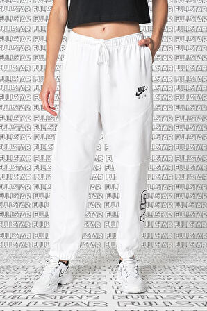 Nike Air Fleece Loose Fit Sweat Pants White Bol Kesim Kadın Eşofman Altı Beyaz