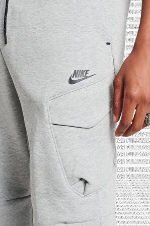 Nike Tech Fleece Utility Cargo Pants Gray Uzun Kesim Erkek Eşofman Altı