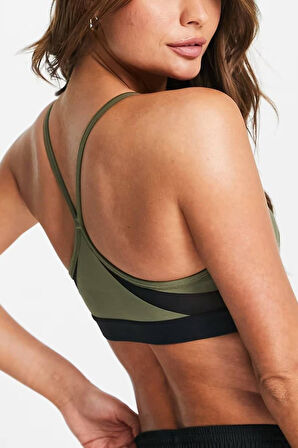 Nike Training Indy Dri Fit Light Support Bra Jungle Khaki Kadın Spor Sütyen Haki
