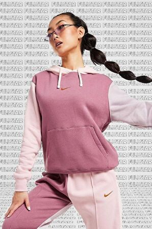 Nike Color Block Pullover Loose Fit Hoodie Kapüşonlu Bol Kesim Sweatshirt 