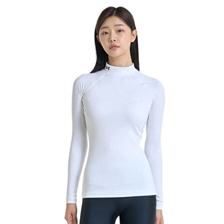 Cg Authentics Mockneck Kadın Beyaz Antrenman T-Shirt 1368702-100
