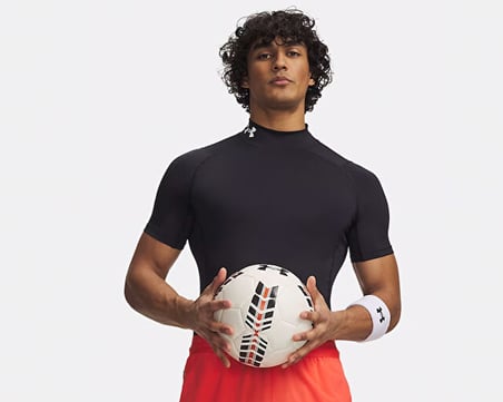 Under Armour UA HG ARMOUR COMP MOCK SS Erkek Antrenman Tişörtü 1372586-001 Siyah