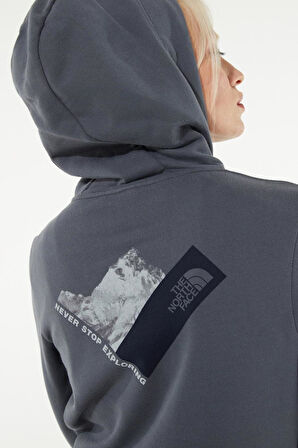 The North Face Women's New Climb Hoodie Vanadis Gray Kadın Kapüşonlu Sweatshirt Gri