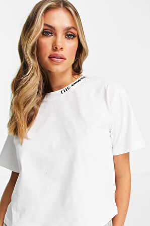 The North Face Zumu Banded Cropped T-shirt Kadın Crop Bol Kesim Tişört Beyaz