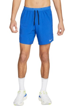 Nike Stride 7inch Run Shorts 2 in 1 Taytlı Fermuar Cepli Koşu Şortu Sax Mavi