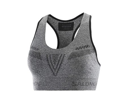 Salomon Elevate Move On Kadın Antrenman Sporcu Sütyeni LC2119300 Gri