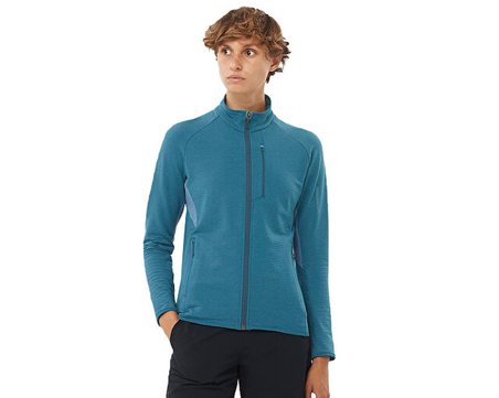 Salomon ESSENTIAL LIGHTWARM Kadın Outdoor Polar Ceket LC2225000 Mavi
