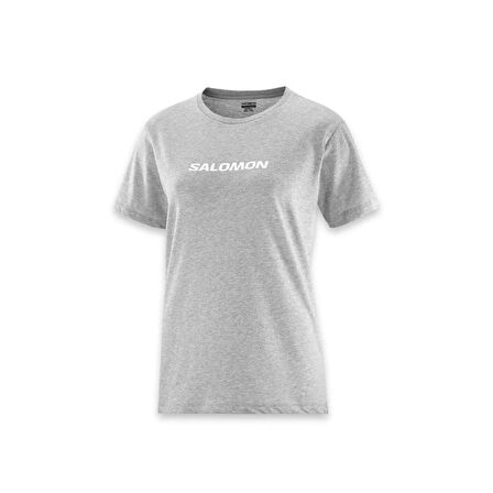 Salomon Logo Ss Tee W Kadın T-Shirt LC2217500 Gri