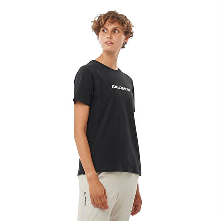 Salomon Logo Ss Tee W Kadın T-Shirt LC2217700 Siyah