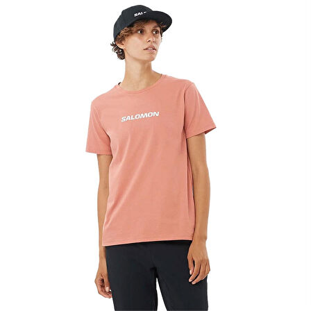 Salomon Logo Ss Tee W Kadın T-Shirt LC2217800 Pembe