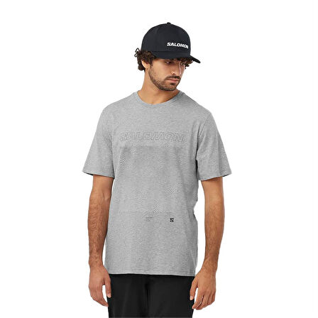 Salomon Graphıc Ss M Erkek T-Shirt LC2219300 Gri