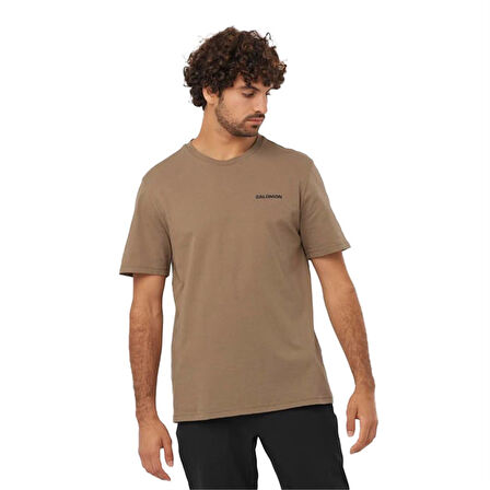 Salomon Graphıc Perf Ss Erkek T-Shirt LC2247200 Kahverengi