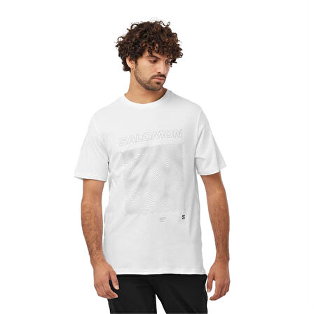 Salomon Graphic Ss Tee M Erkek T-Shirt LC2246900 Beyaz