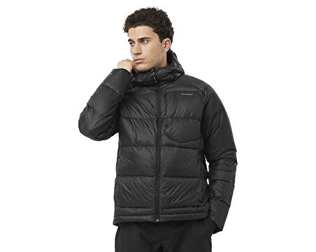 Salomon Outline Down Hooded Jkt M Erkek Outdoor Montu LC2361000 Siyah