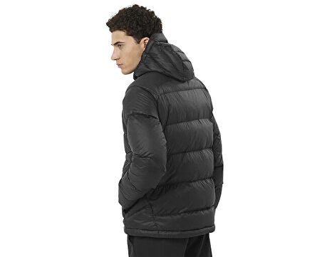 Salomon Outline Down Hooded Jkt M Erkek Outdoor Montu LC2361000 Siyah