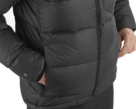 Salomon Outline Down Hooded Jkt M Erkek Outdoor Montu LC2361000 Siyah