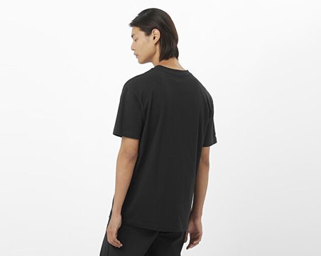 Salomon CHEST LOGO RELAXED Erkek Günlük Tişört LC2227200 Siyah