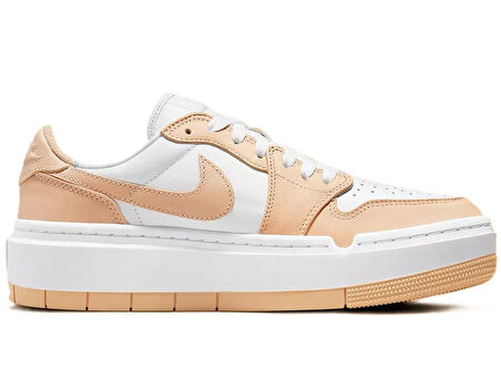 Nike Air Jordan 1 Elevate Leather Unisex Sneaker Hakiki Deri Günlük Spor Ayakkabı Beyaz Sütlü Kahve