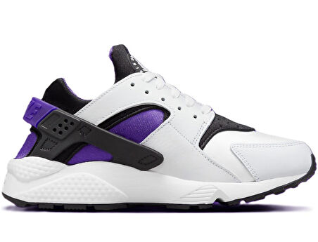Nike Air Huarache Sneaker Unisex Gerçek Deri Tekstil Günlük Spor Ayakkabı Beyaz Mor