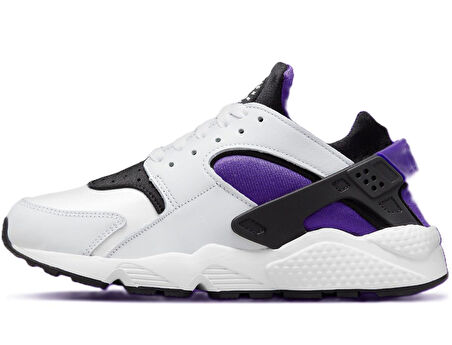 Nike Air Huarache Sneaker Unisex Gerçek Deri Tekstil Günlük Spor Ayakkabı Beyaz Mor