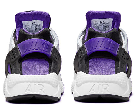 Nike Air Huarache Sneaker Unisex Gerçek Deri Tekstil Günlük Spor Ayakkabı Beyaz Mor