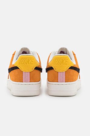Nike Air Force 1 LXX AF1 Leather Sneaker White Hakiki Deri Beyaz Hardal Spor Ayakkabı