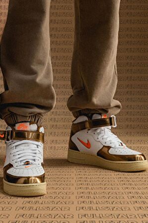 Nike Air Force 1 Mid QS Leather Hakiki Deri Mücevher Ale Brown Kahverengi Sneaker Ayakkabı
