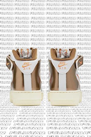 Nike Air Force 1 Mid QS Leather Hakiki Deri Mücevher Ale Brown Kahverengi Sneaker Ayakkabı