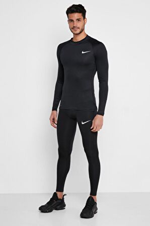 Nike Pro Men's Leggins Tights Dri-Fit Siyah Erkek Taytı