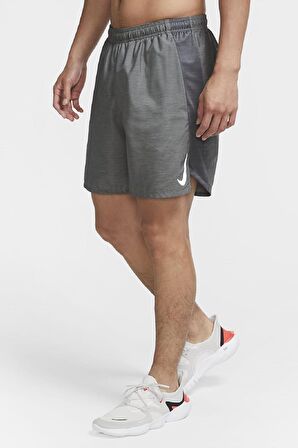 Nike Challenger Running Short 5 inch Slip Astarlı Erkek Koşu Şortu Gri