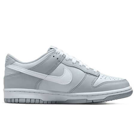 Nike Dunk Low Leather Unisex Sneaker Hakiki Deri Günlük Spor Ayakkabı Gri