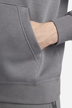 Nike Sportwear Men's Fleece Pullover Hoodie Grey Erkek Şardonlu Kapüşonlu Sweatshirt Gri