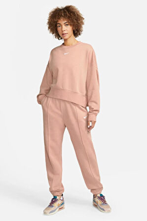 Nike Sportswear Loose Fit Pant Bol ve Uzun Kesim Somon Eşofman Altı