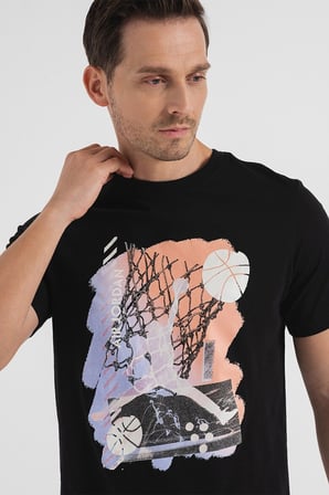 Nike Air Jordan Brand Graphic SS crew Grafik Baskılı Erkek Tişört Siyah