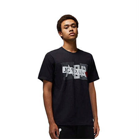 Jordan M Brand Gfx Ss Crew 3 Erkek T-Shirt DM1426-010 Siyah