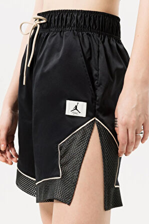 Nike Jordan Essential Diamond Loose Fit Shorts Kadın Dokuma Geniş Kalıp Şort Siyah
