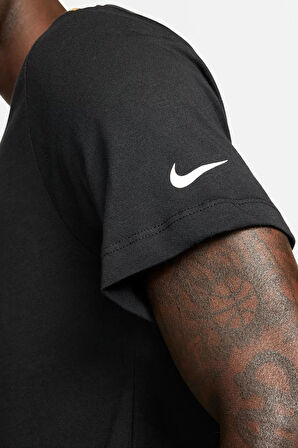 Nike Just Do It Men's Casual Training Black Pamuklu Erkek Tişört Siyah