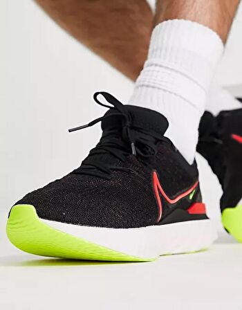 Nike infinity React Run Flyknit 3 Running Shoes Black Yürüyüş Koşu