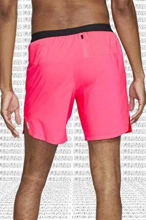 Nike Flex Stride Run Division 5inch Running Shorts Reflektörlü Pembe Koşu Şortu