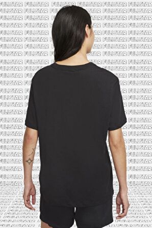 Nike Air Graphic Oversized Reflector S. S. Tee Unisex Reflektörlü Siyah Tişört
