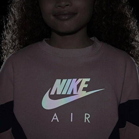 Nike Air French Terry Genç Çocuk Sweatshirt Pembe