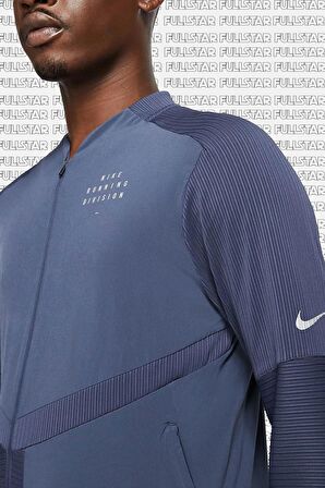Nike Run Division Mens Run Jacket Reflektörlü Mavi Erkek Koşu Ceketi 