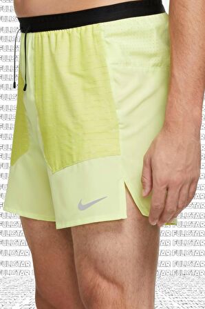 Nike Flex Stride Run Division 5inch Running Shorts Reflektörlü Sarı Koşu Şortu