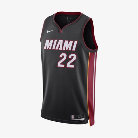 Nike Miami Heat Icon Edition Dri-Fit NBA Erkek Siyah Basketbol Forması