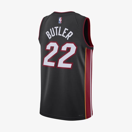 Nike Miami Heat Icon Edition Dri-Fit NBA Erkek Siyah Basketbol Forması