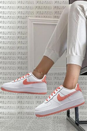 Nike Air Force 1 Lw8 Eroded Swoosh White Sneaker Günlük Pudra Beyaz Spor Ayakkabı