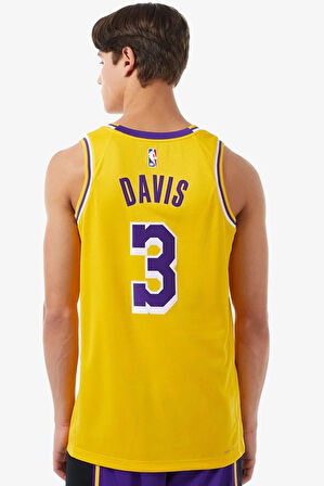 Nike Dri Fit Los Angeles Lakers Icon Edition Erkek Forma Atlet Sarı
