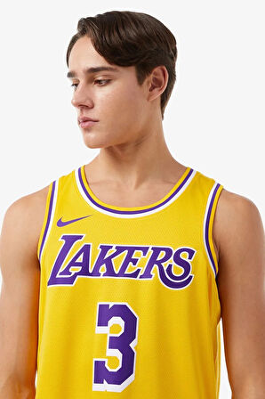 Nike Dri Fit Los Angeles Lakers Icon Edition Erkek Forma Atlet Sarı
