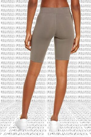Nike Women's Mid Rise Bike Shorts Vizon Kahveregi Biker Şort Tayt